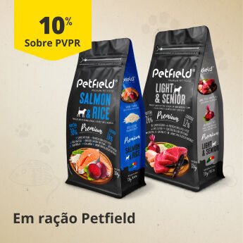 10% PVPR em ra&ccedil;&atilde;o Petfield